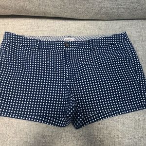 Merona Chino Shorts - Size 18 - Blue and White